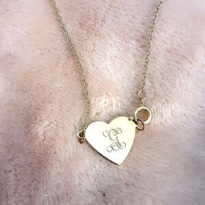 Fashion jewelry lightweight gold tone monogrammed letter G bracelet